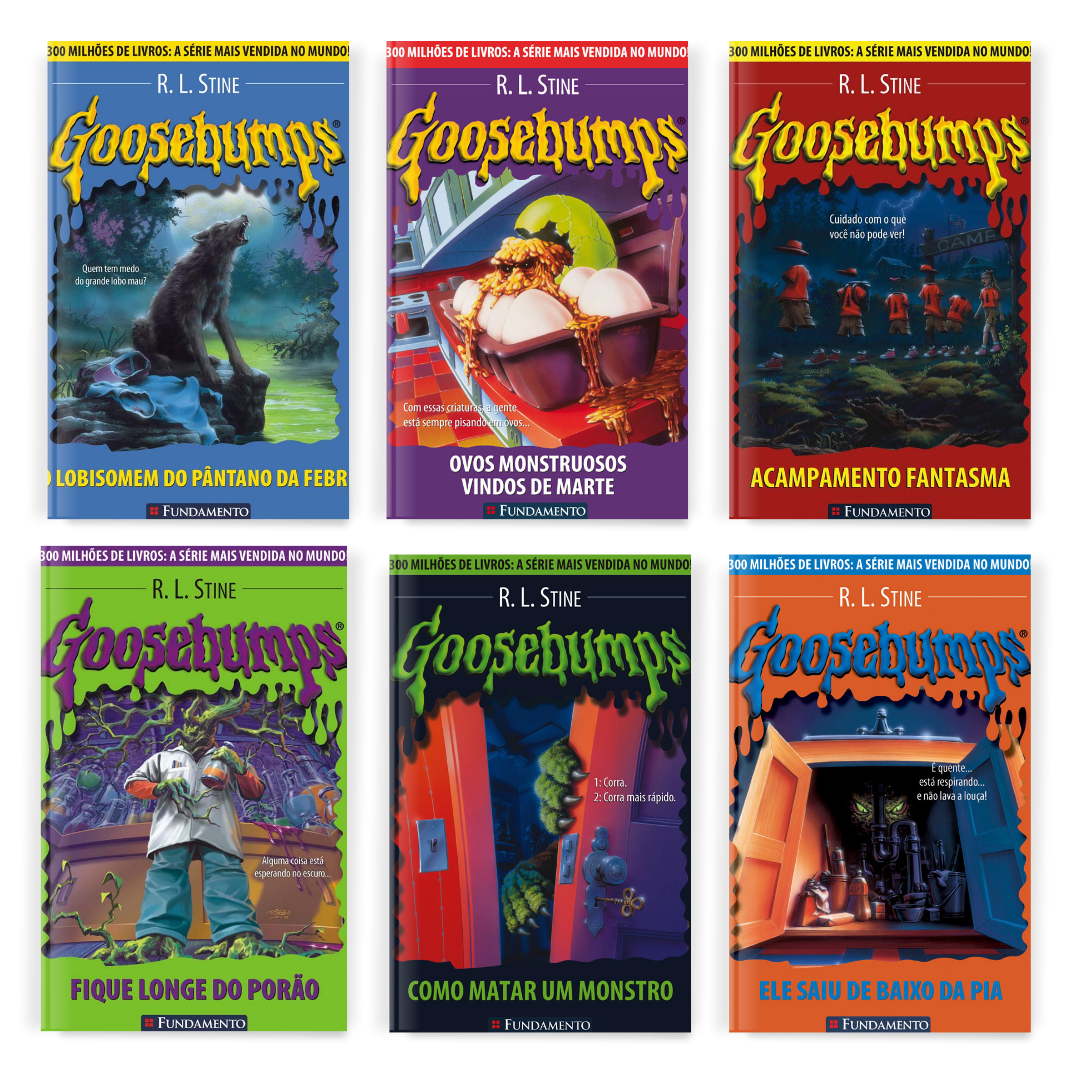 Kit Goosebumps - 6 Livros - Editora Fundamento livro_infantil