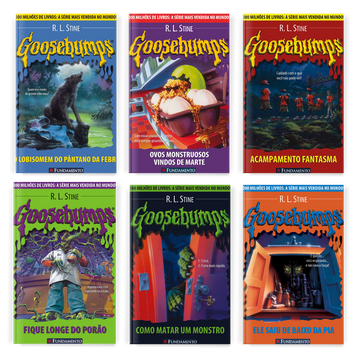 Kit Goosebumps - 6 Livros - Editora Fundamento livro_infantil