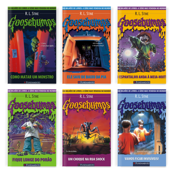 Kit Goosebumps - Seu Filho Mais Corajoso! 6 Livros - Editora Fundamento livro_infantil