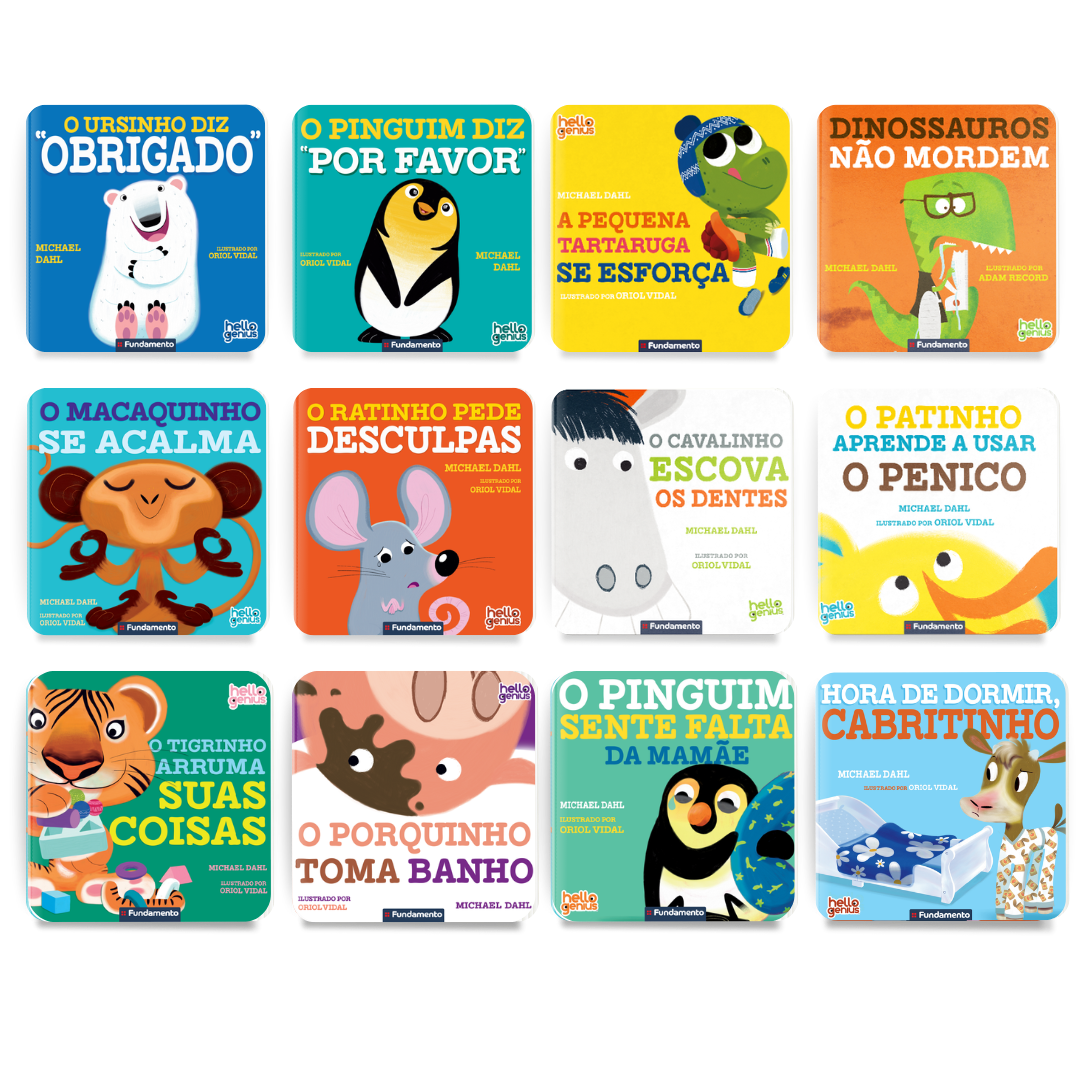 Kit Hello Genius - 12 Livros Coleção Completa (PRÉ-VENDA) - Editora Fundamento livro_infantil