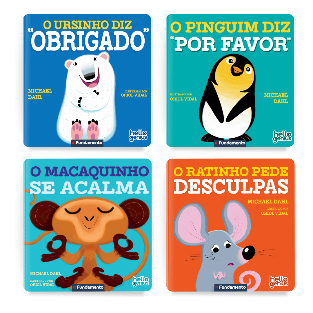 Kit Hello Genius - 4 Livros - Editora Fundamento livro_infantil