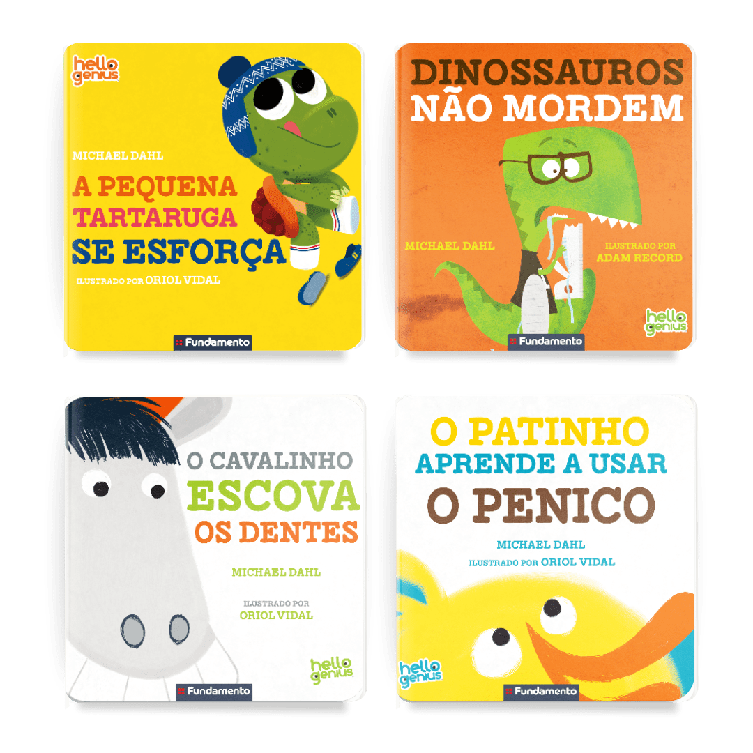 Kit Hello Genius - 4 Livros (PRÉ-VENDA) - Editora Fundamento livro_infantil
