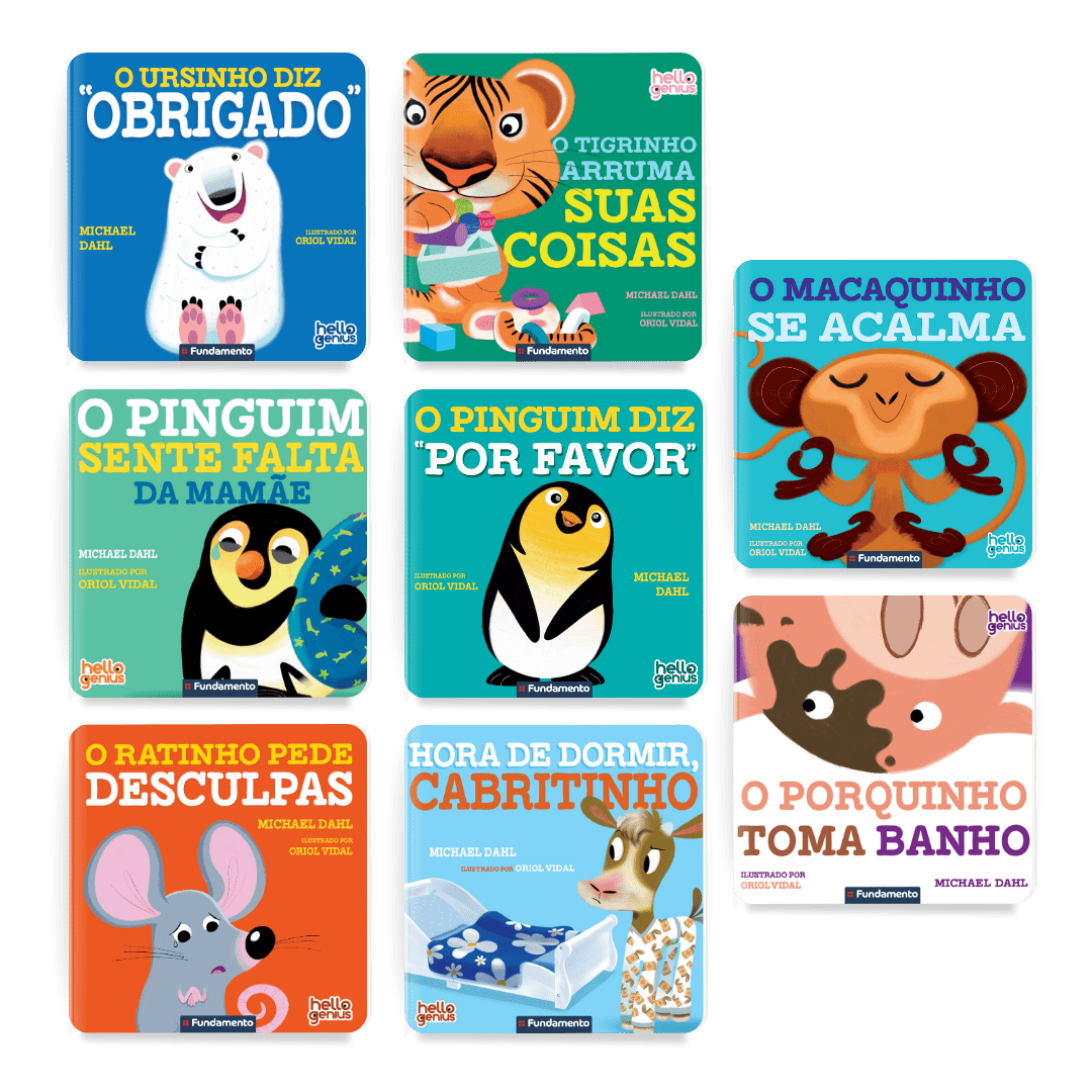 Kit Hello Genius - 8 Livros Coleção Completa - Editora Fundamento livro_infantil
