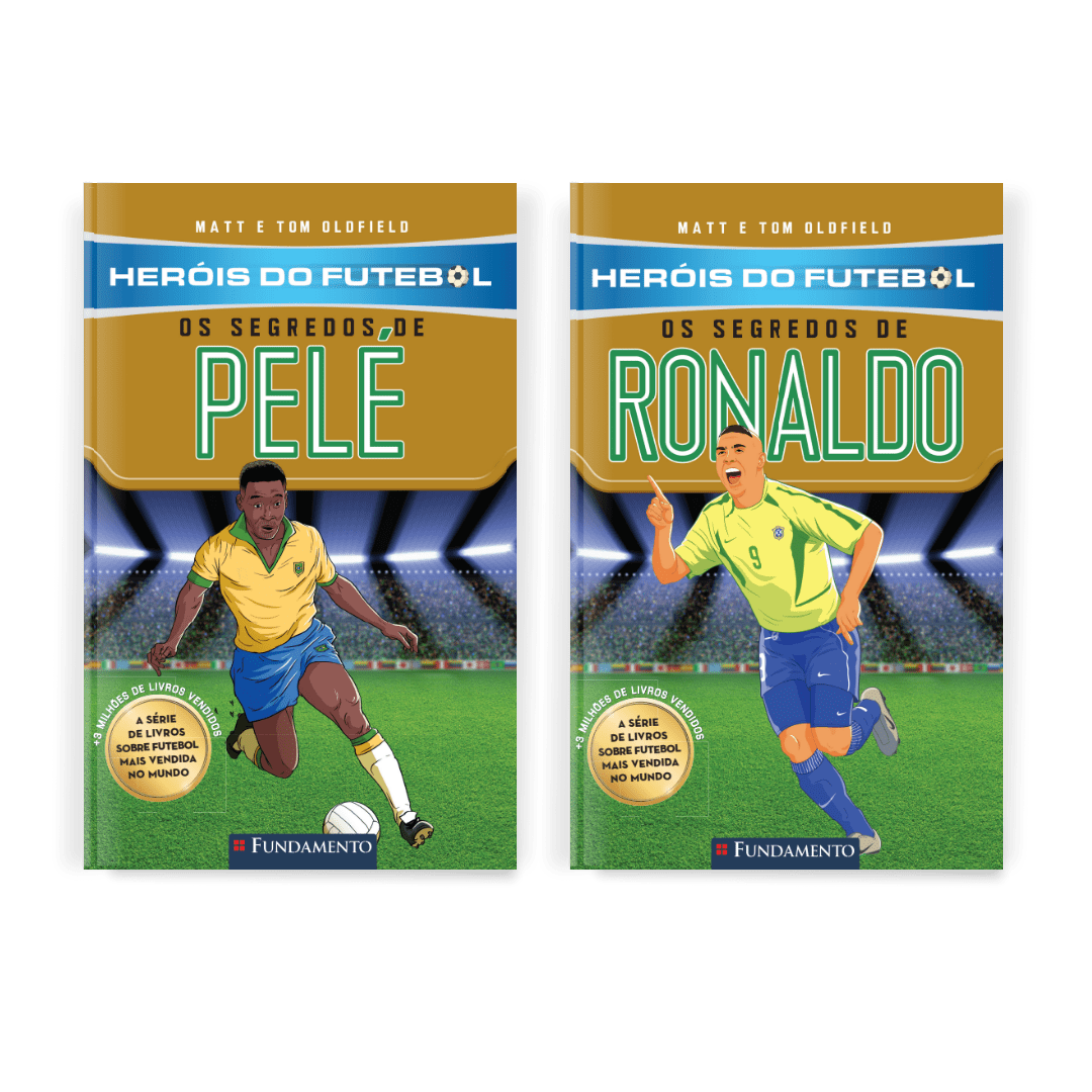 Kit Heróis do Futebol - 2 Livros (Pelé e Ronaldo Fenômeno) - Editora Fundamento livro_infantil