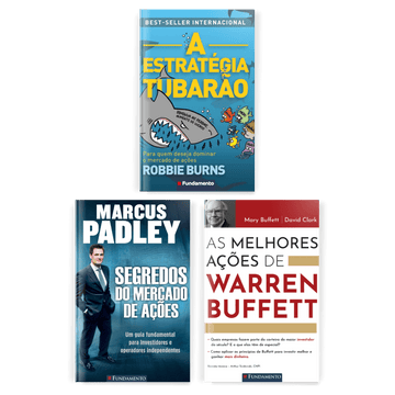Kit Investidor - 3 Livros para Ganhar Dinheiro com Ações - Editora Fundamento livro_infantil