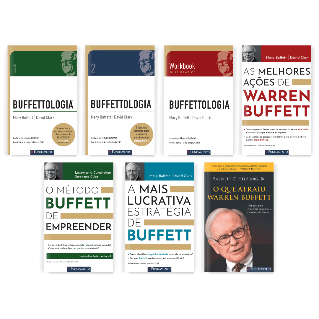 Kit Investidor de Verdade: Warren Buffett - 7 Livros - Editora Fundamento livro_infantil