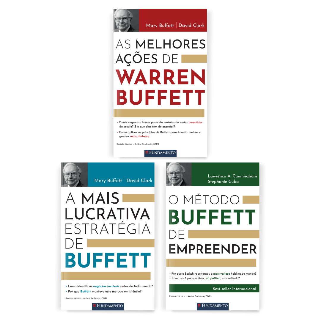 Kit Investidor Profissional: Aprenda com Warren Buffett - 3 Livros - Editora Fundamento livro_infantil