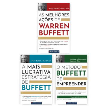 Kit Investidor Profissional: Aprenda com Warren Buffett - 3 Livros - Editora Fundamento livro_infantil
