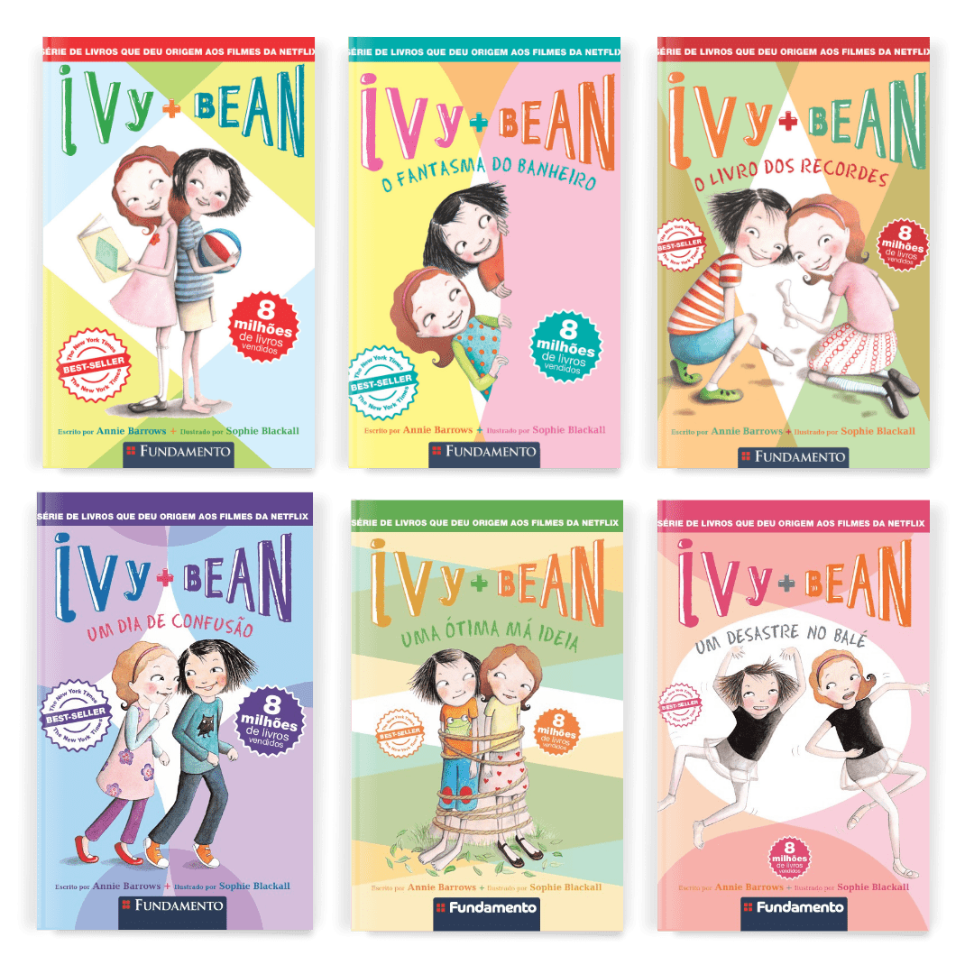 Kit Ivy + Bean - 6 Livros (1 ao 6) - Editora Fundamento livro_infantil