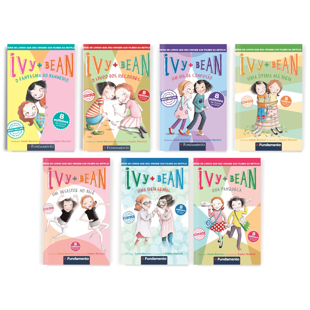 Kit Ivy + Bean - 7 Livros (2 Ao 8) - Editora Fundamento livro_infantil