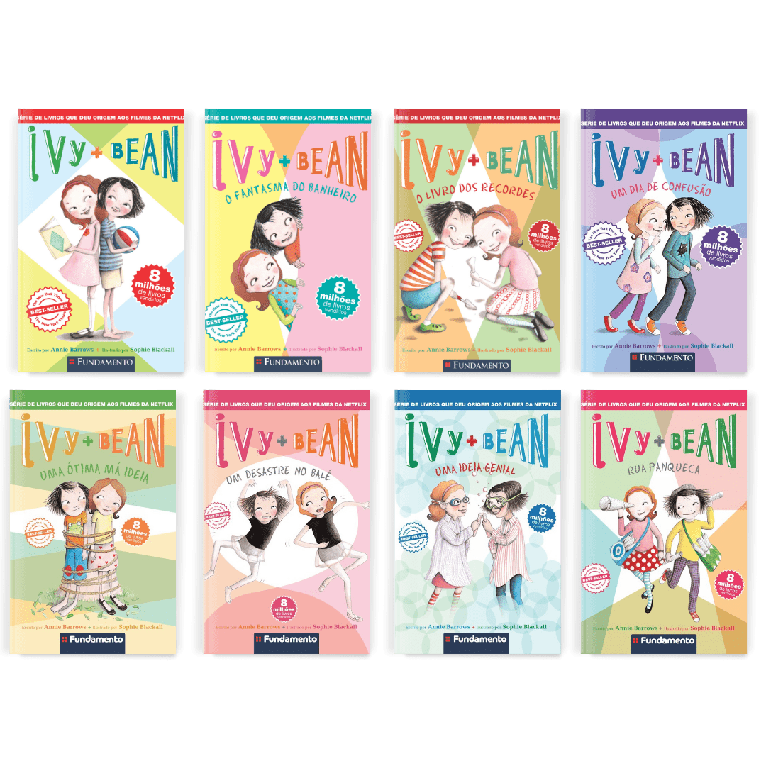 Kit Ivy + Bean - 8 Livros (1 Ao 8) - Editora Fundamento livro_infantil