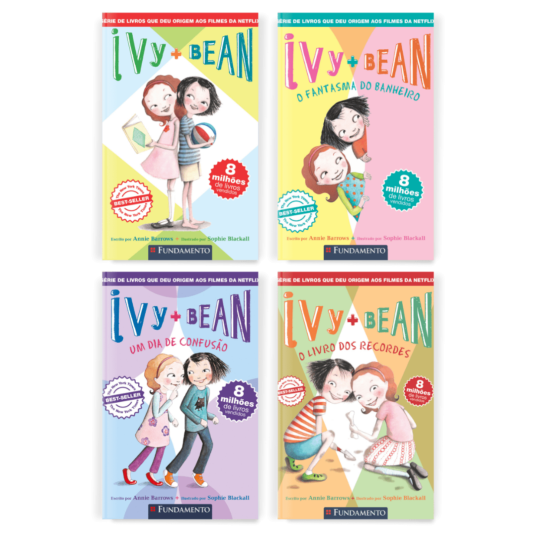 Kit Ivy+Bean - 4 Livros (1 ao 4) - Editora Fundamento livro_infantil
