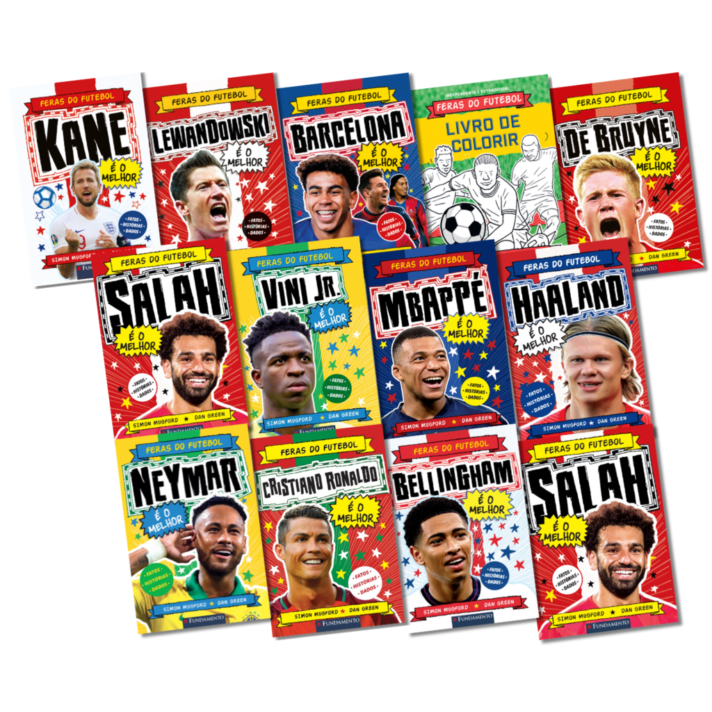Kit Feras do Futebol - 12 Livros + Livro de Colorir