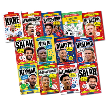 Kit Feras do Futebol - 12 Livros + Livro de Colorir