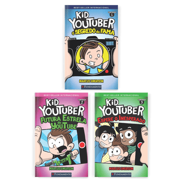Kit Kid Youtuber - 3 Livros (1 ao 3) - Editora Fundamento livro_infantil