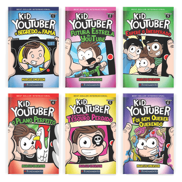 Kit Kid Youtuber - 6 Livros (1 ao 6) - Editora Fundamento livro_infantil