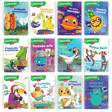 Kit Limonada Júnior - 12 Revistas - Editora Fundamento livro_infantil