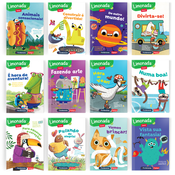 Kit Limonada Júnior - 12 Revistas - Editora Fundamento livro_infantil