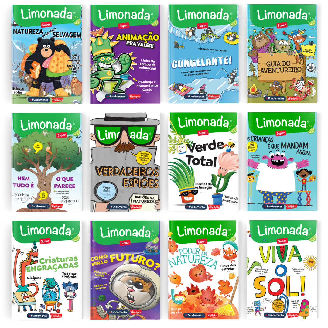 Kit Limonada Super - 12 Revistas - Editora Fundamento livro_infantil