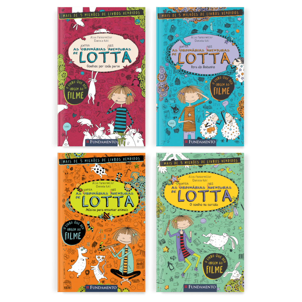 Kit Lotta - 4 Livros (1 ao 4) - Editora Fundamento livro_infantil
