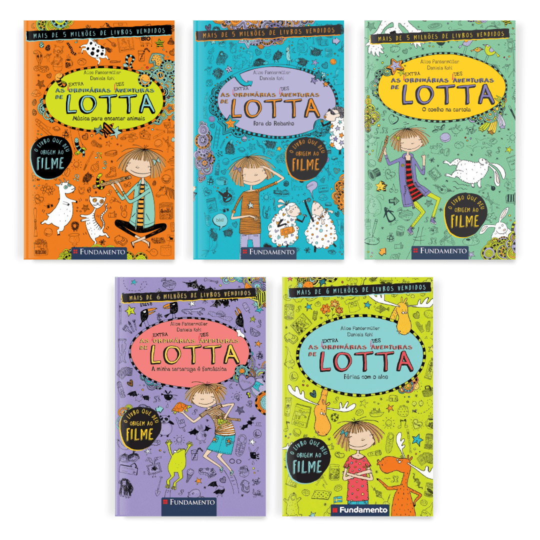 Kit Lotta - 5 Livros (2 Ao 6) - Editora Fundamento livro_infantil