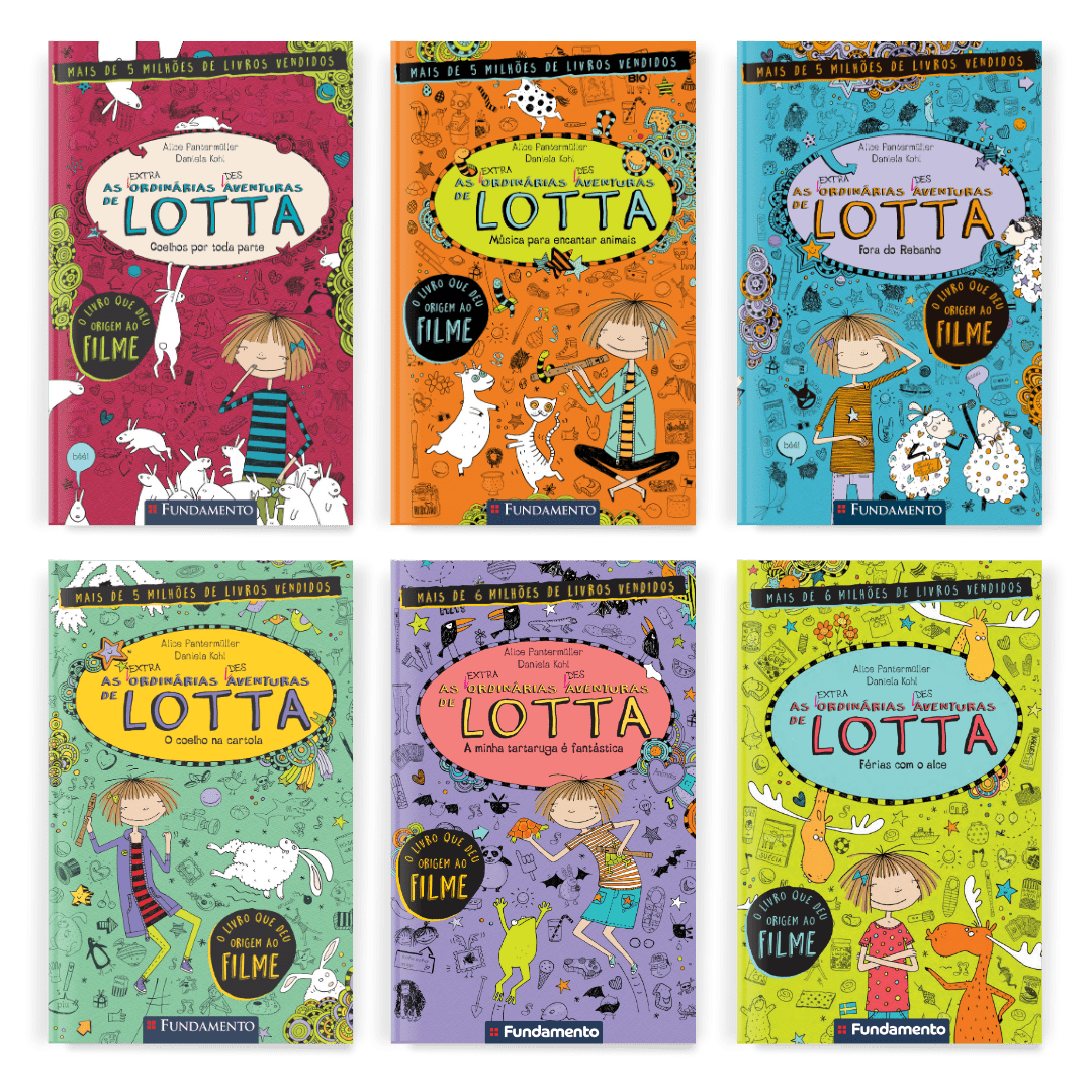 Kit Lotta - 6 Livros (1 ao 6) - Editora Fundamento livro_infantil