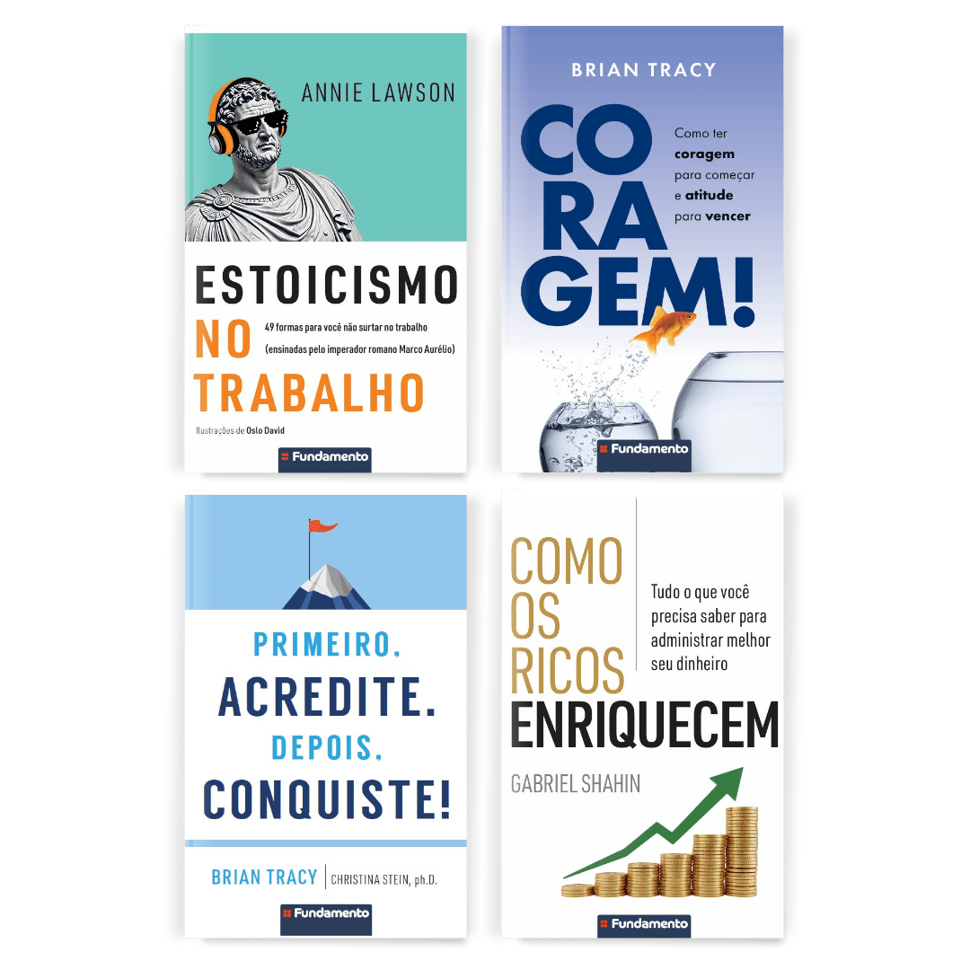 Kit Mais Feliz e Mais Rico - 4 Livros Best-sellers - Editora Fundamento livro_infantil