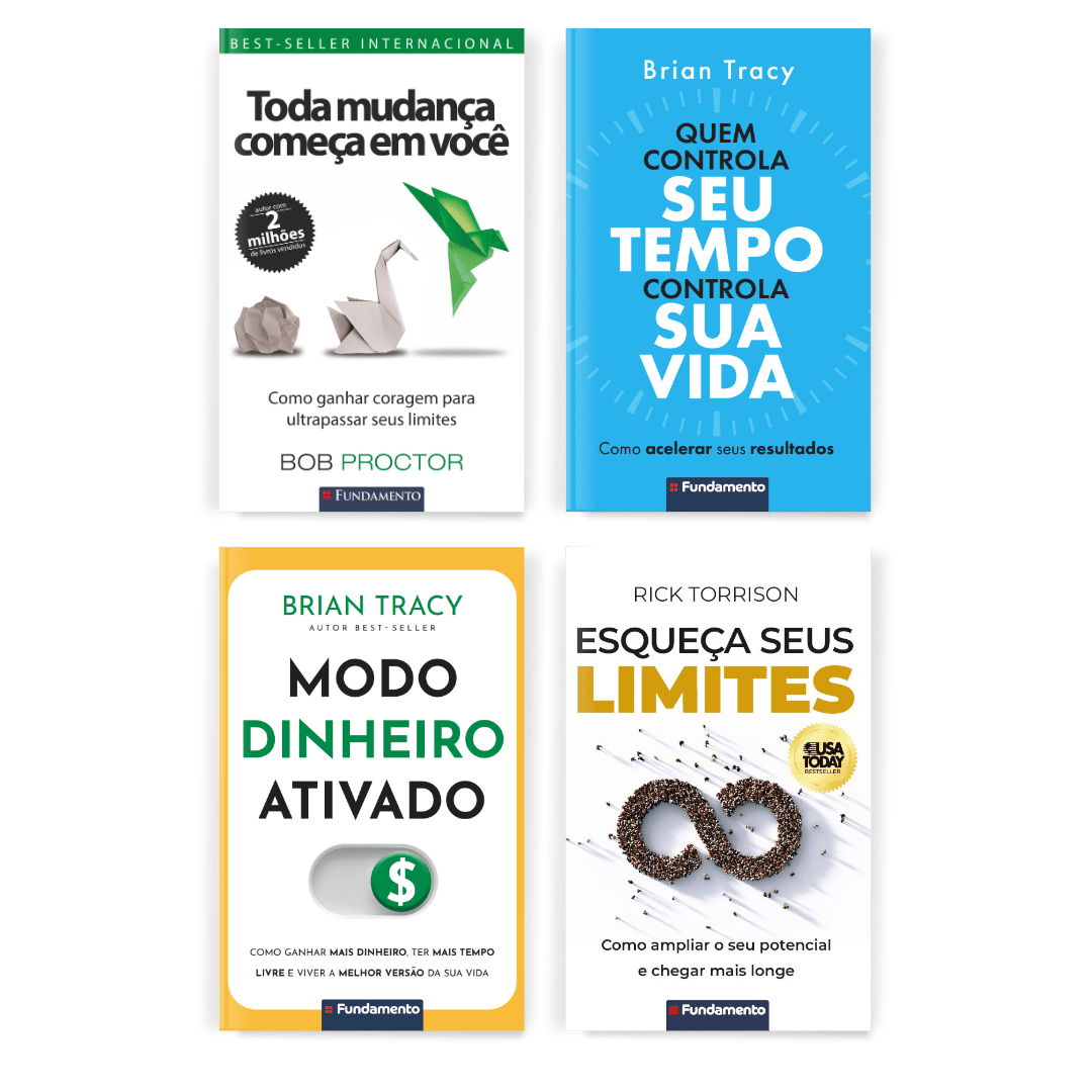 Kit Melhorar de Vida - 4 Livros Best - Sellers - Editora Fundamento livro_infantil