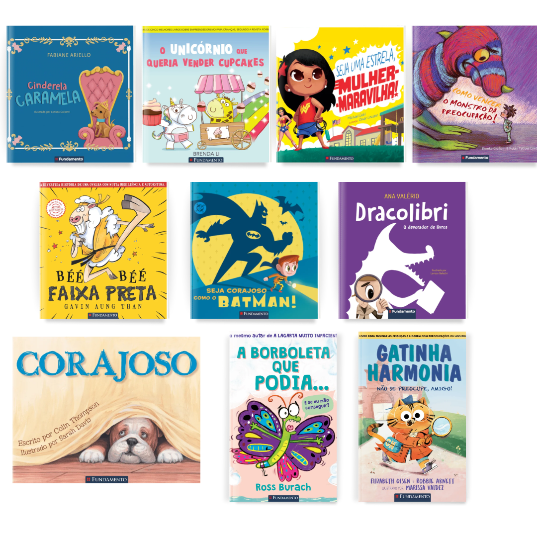 Kit Meninas Confiantes + Kit Meninos Meninos Corajosos - Editora Fundamento livro_infantil