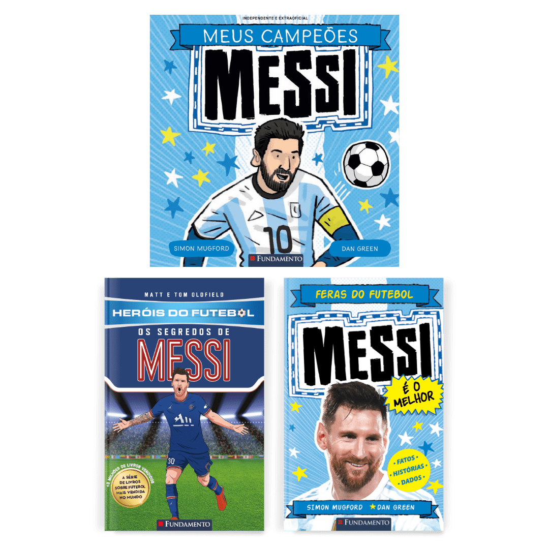 Kit Messi - 3 Livros - Editora Fundamento livro_infantil