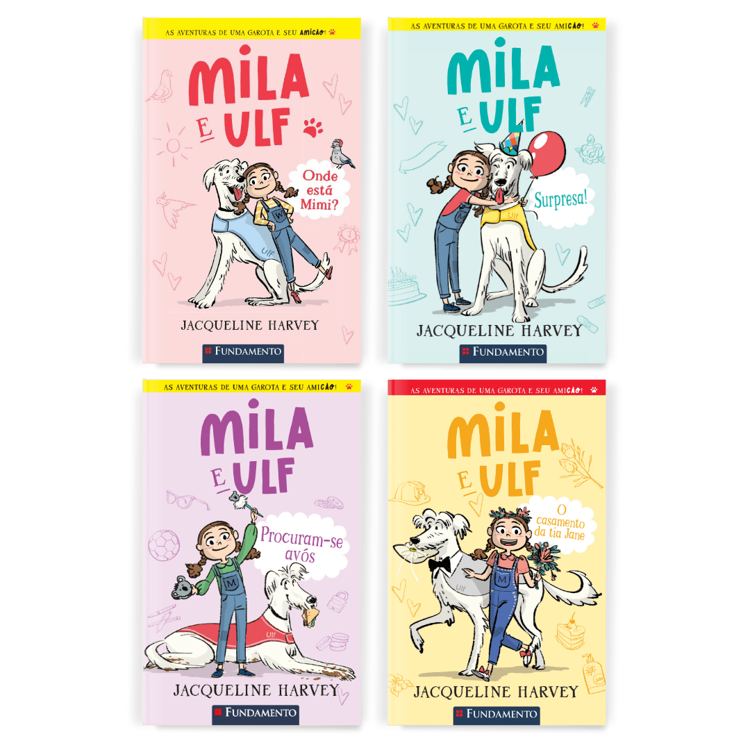 Kit Mila e Ulf - 4 Livros (1 ao 4) - Editora Fundamento livro_infantil