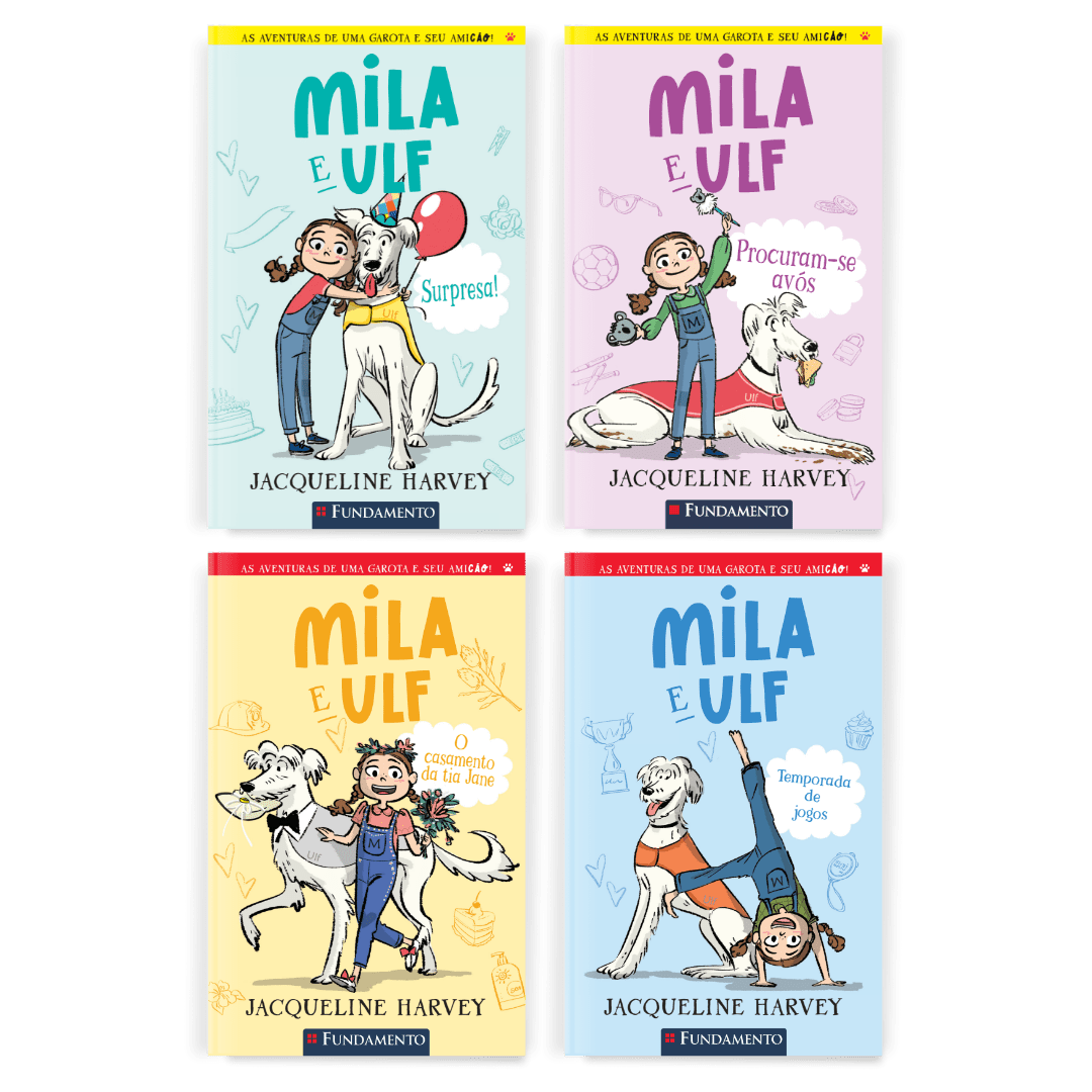 Kit Mila e Ulf - 4 Livros (2 ao 5) - Editora Fundamento livro_infantil