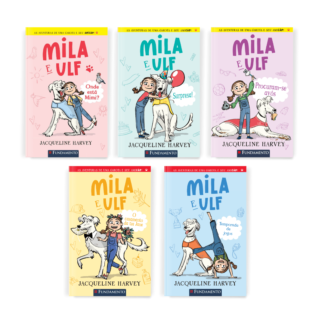 Kit Mila e Ulf - 5 Livros (1 ao 5) - Editora Fundamento livro_infantil