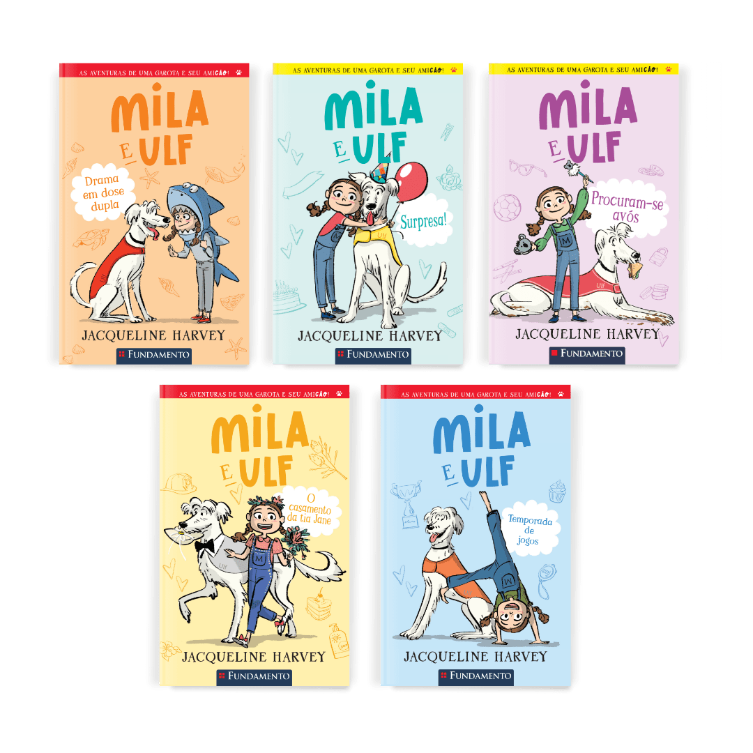 Kit Mila e Ulf - 5 Livros (2 ao 6) - Editora Fundamento livro_infantil