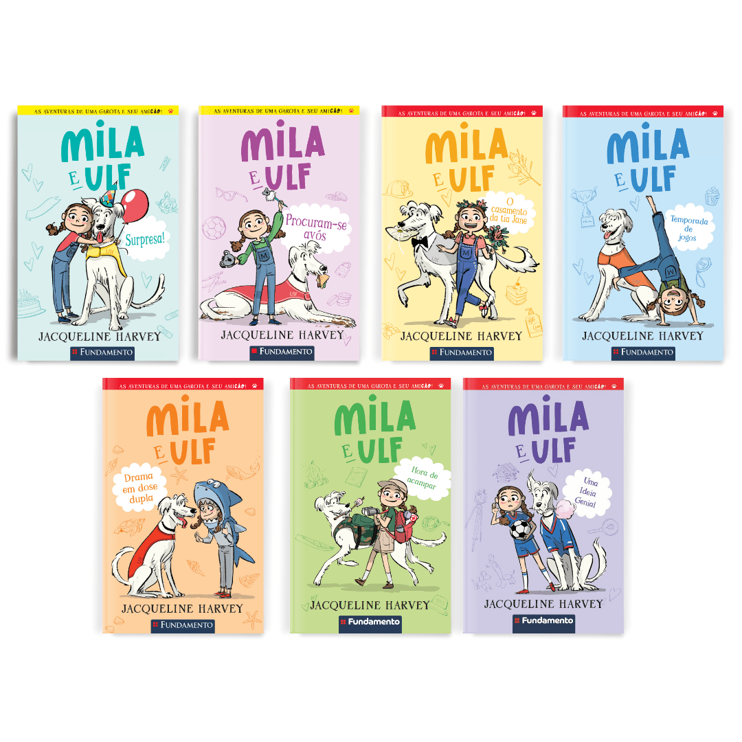 Kit Mila e Ulf - 7 Livros (2 ao 8) - Editora Fundamento livro_infantil