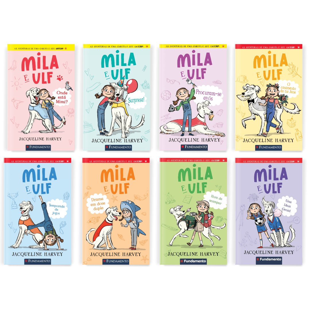 Kit Mila e Ulf - 8 Livros (1 Ao 8) - Editora Fundamento livro_infantil