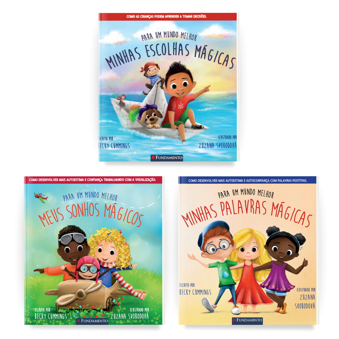 Kit Minhas Palavras Mágicas, Meus Sonhos Mágicos e Minhas Escolhas Mágicas - 3 Livros - Editora Fundamento livro_infantil