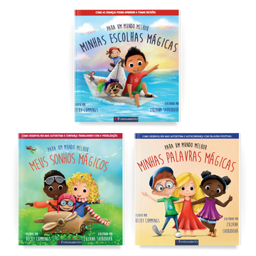 Kit Minhas Palavras Mágicas, Meus Sonhos Mágicos e Minhas Escolhas Mágicas - 3 Livros - Editora Fundamento livro_infantil