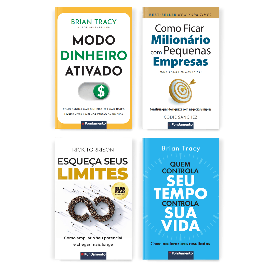 Kit Modo Dinheiro Ativado - 4 Livros Best - sellers - Editora Fundamento livro_infantil