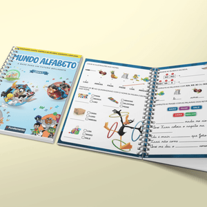 Kit Mundo Alfabeto - 2 Livros de Alfabetização + Acesso a Videoaulas Dinâmicas - Editora Fundamento livro_infantil