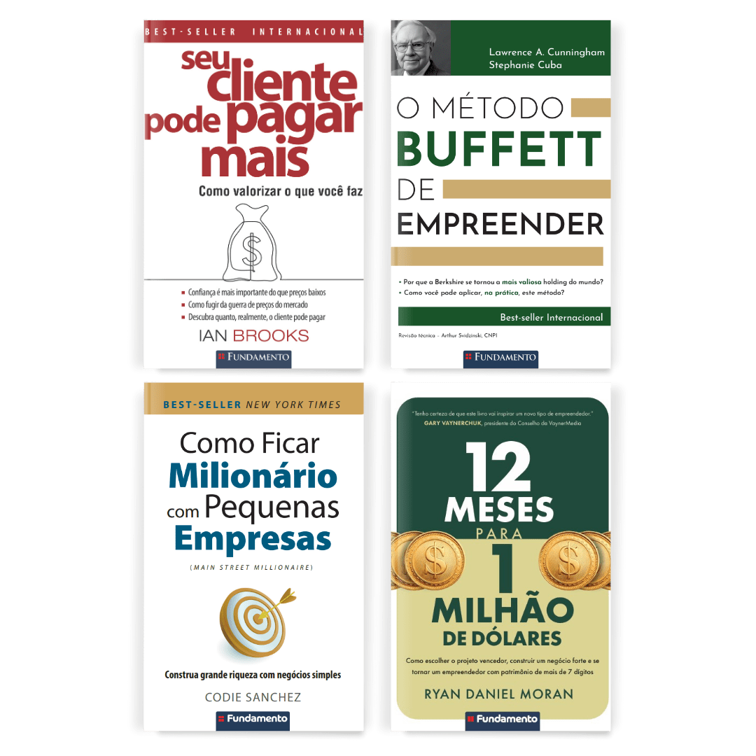 Kit Negócios Fortes e Lucrativos - Editora Fundamento livro_infantil