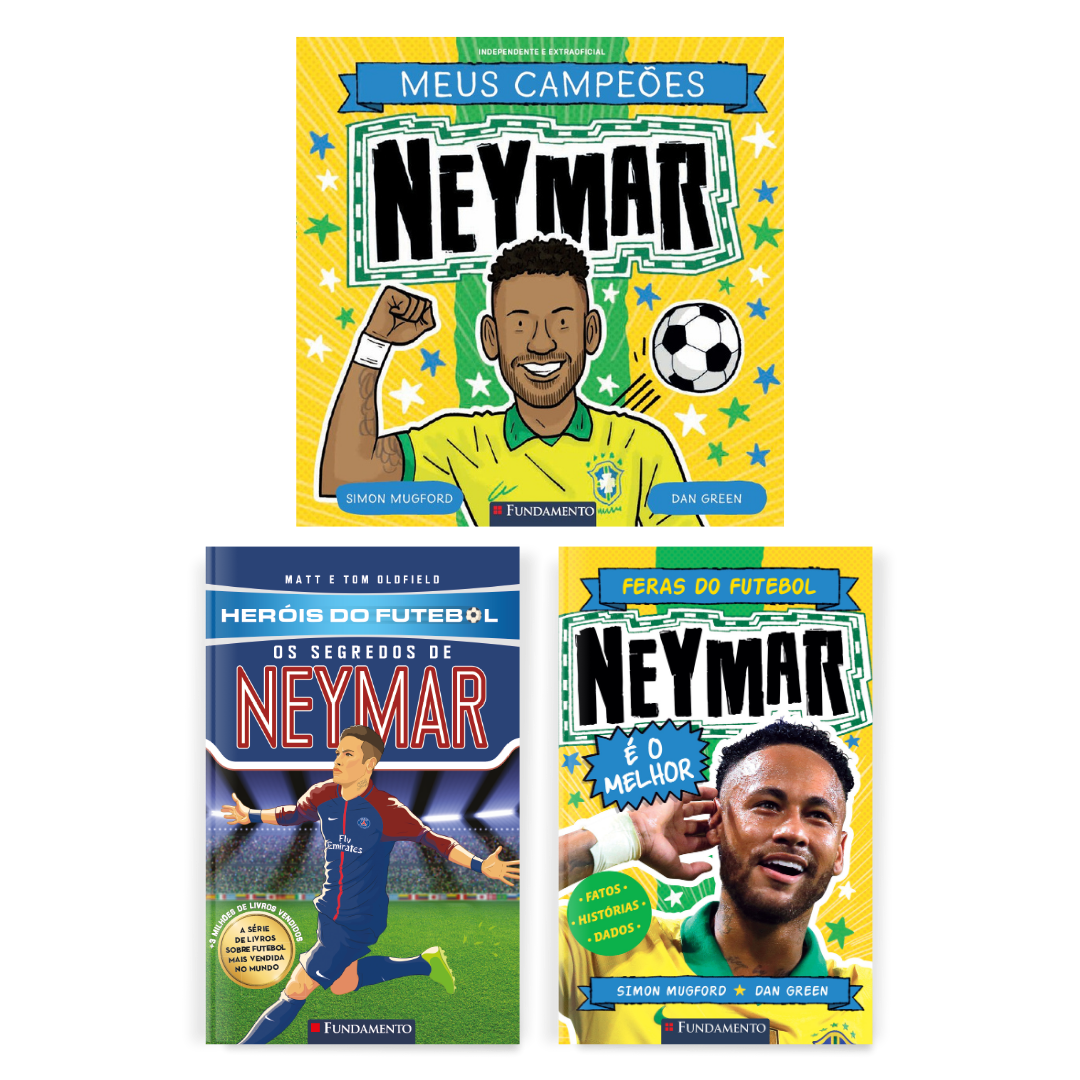 Kit Neymar - 3 Livros - Editora Fundamento livro_infantil