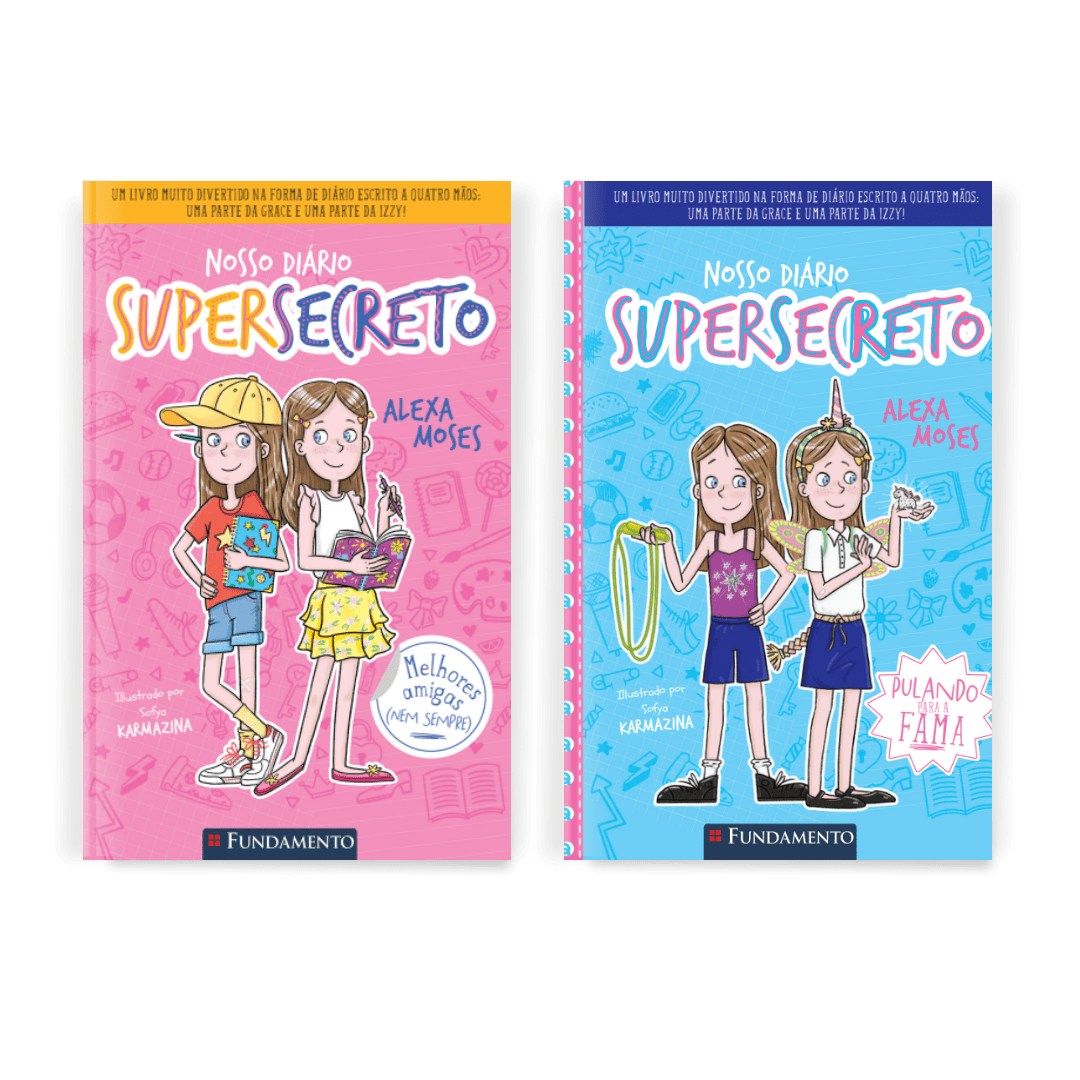Kit Nosso Diário Supersecreto 1 e 2 - Editora Fundamento livro_infantil