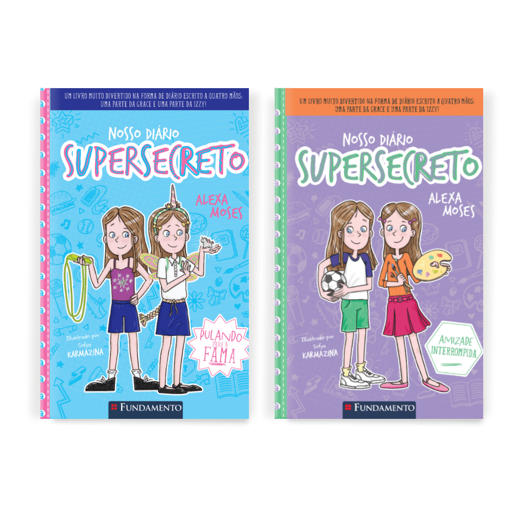 Kit Nosso Diário Supersecreto - 2 Livros (2 ao 3) - Editora Fundamento livro_infantil