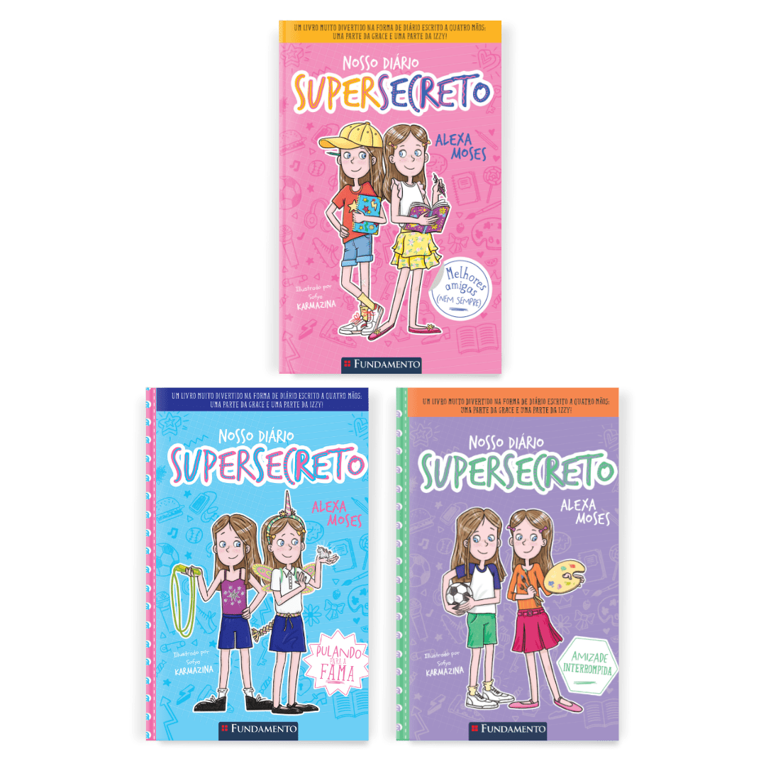 Kit Nosso Diário Supersecreto - 3 Livros (1 ao 3) - Editora Fundamento livro_infantil