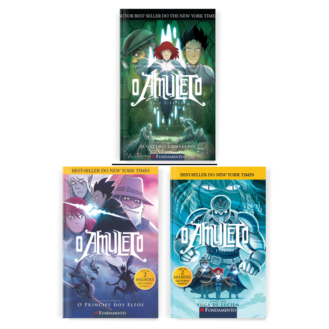 Kit O Amuleto - 3 Livros (4 ao 6) - Editora Fundamento livro_infantil