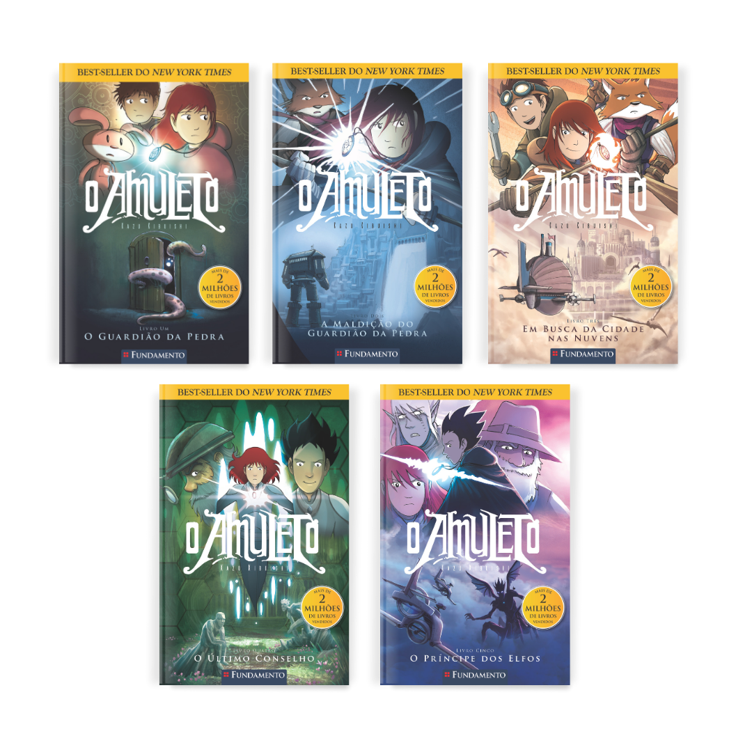 Kit O Amuleto - 5 Livros (1 ao 5) - Editora Fundamento livro_infantil
