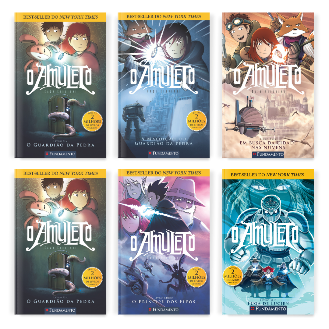 Kit O Amuleto - 6 Livros (1 ao 6) - Editora Fundamento livro_infantil