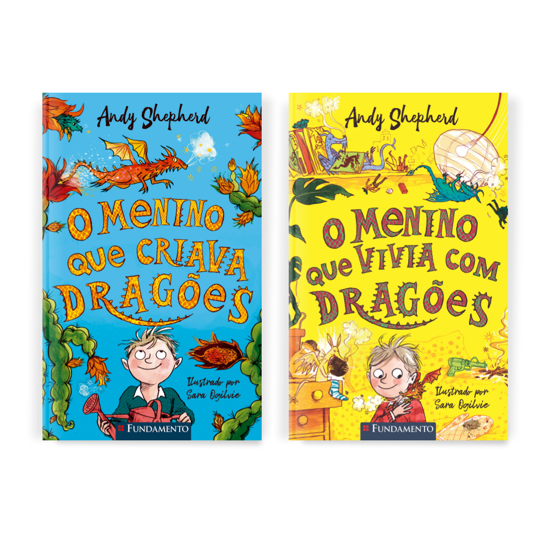 Kit O Menino Que Criava Dragões - (1 ao 2) - Editora Fundamento livro_infantil