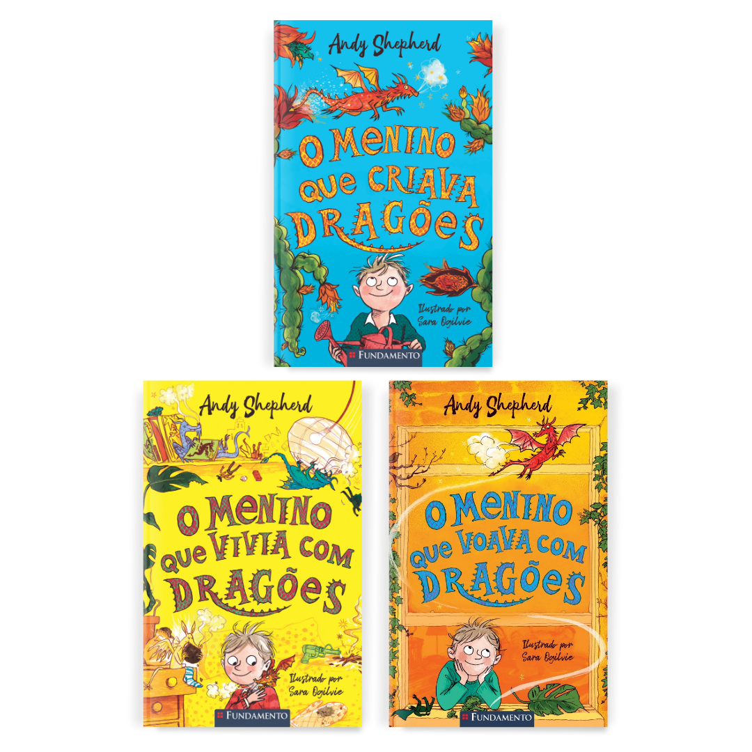 Kit O Menino Que Criava Dragões - 3 Livros (1 ao 3) - Editora Fundamento livro_infantil